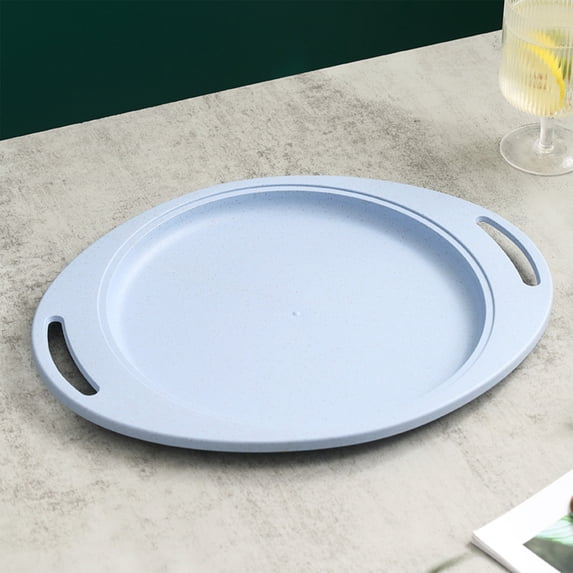 Oval Shaped Dishwasher Safe Plates - Lightweight Reusable Unbreakable Dinner Plates, Non-toxin, BPA Free and Healthy