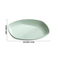 thumbnail image 1 of Oval Shaped Serving Dinner Plate with Inner Groove for Daily Home Meals and Snack Serving, 1 of 6