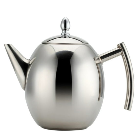 Oval Short Mouth Coffee Maker Pot with Filter Durable Stainless Steel Moka Espresso Coffee Stovetop Tool Percolator Easy Operation Latte Machine Office Home Appliances