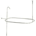thumbnail image 1 of Oval Shower Riser with Enclosure, Polished Nickel - 15.25 x 28.5 x 36.38 in., 1 of 1