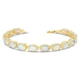 thumbnail image 1 of Oval Simulated Opal (9 X 7) Tennis Bracelet In Yellow Gold, 1 of 1