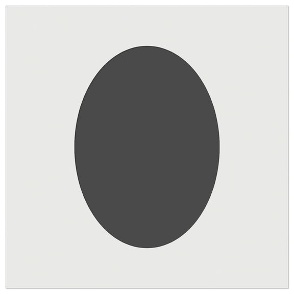 Oval Solid DIY Cookie Wall Craft Stencil - 3.5 Inch