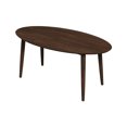 thumbnail image 1 of Oval Solid Wood Table, Mid-century Modern, 6 Dining Setup Modern Oval, Seats 6, Walnut, 1 of 3