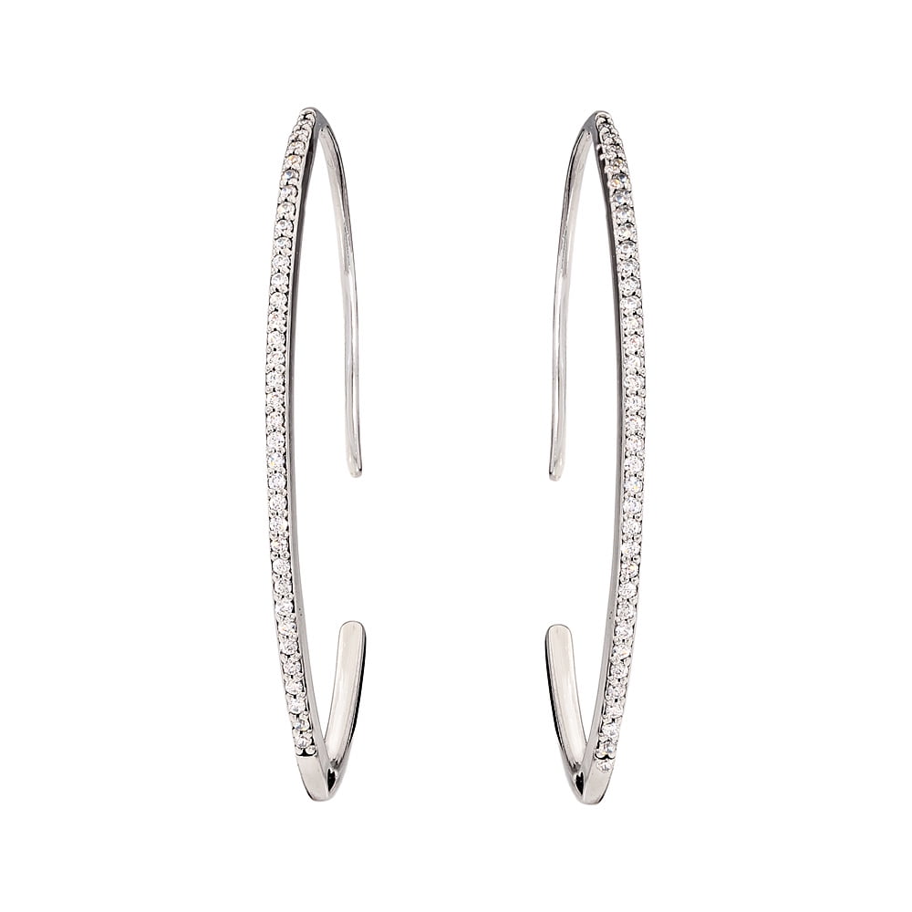 Pandora oval hoop earrings deals