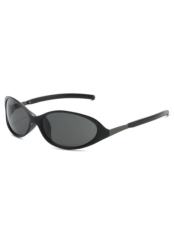 Oval Sports Sunglasses UV400 Protection Unisex PC Frame Outdoor Shades