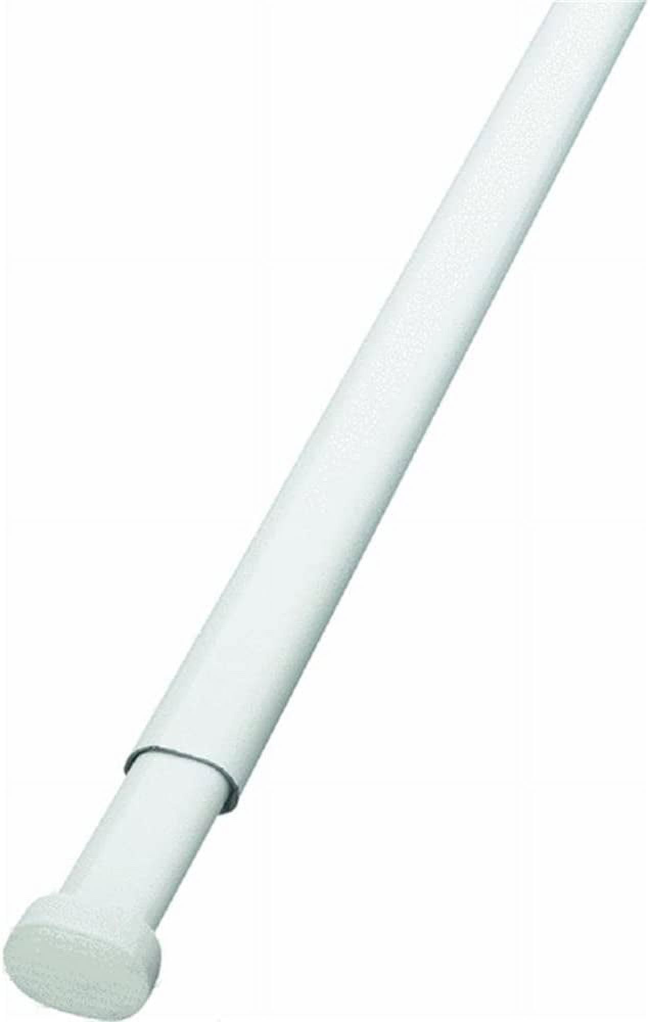Oval Spring Tension Rod 48" 86" White