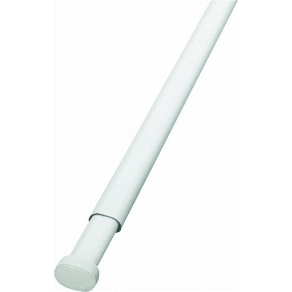 Oval Spring Tension Rod 48" - 86" White