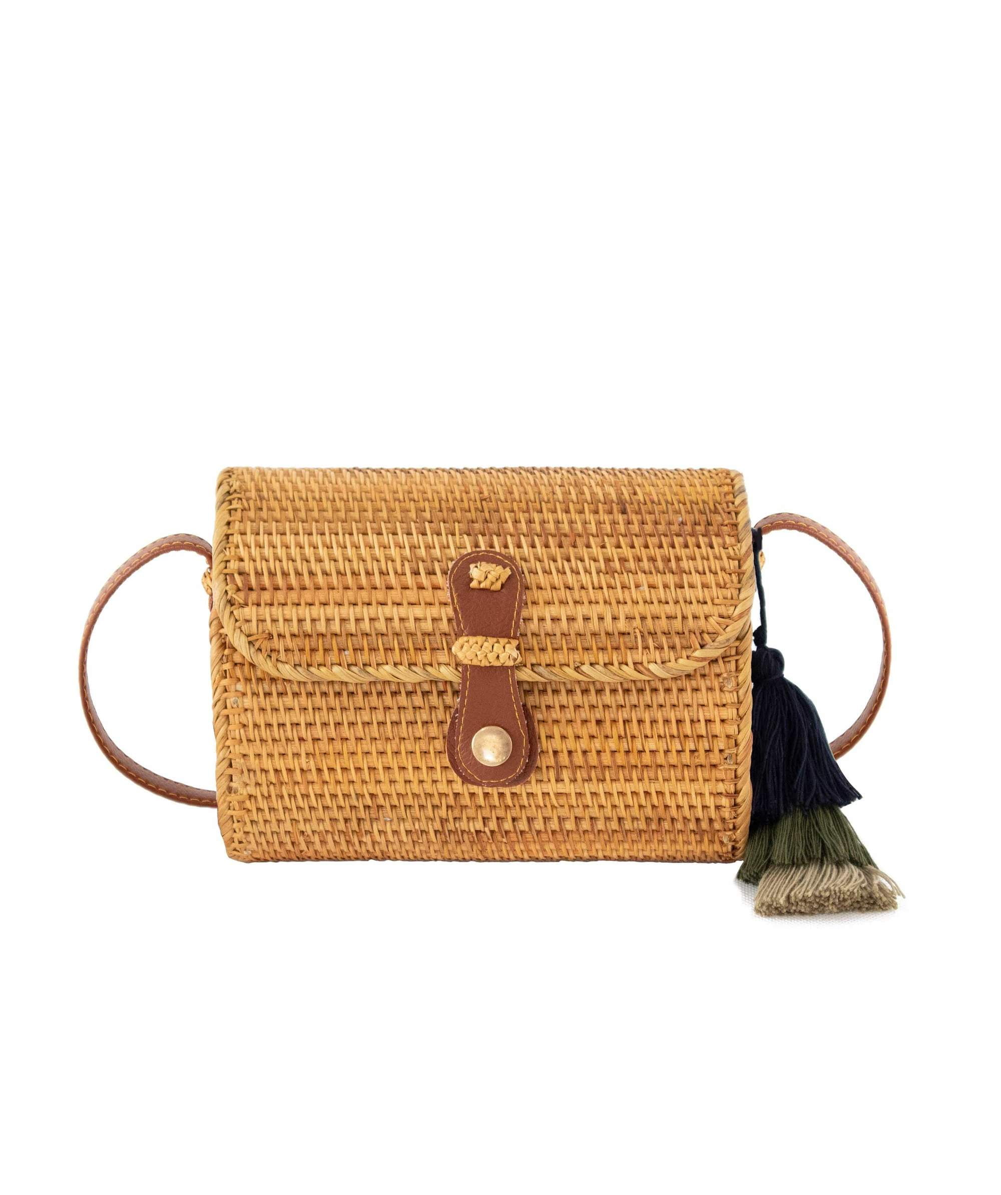 Wicker crossbody purse new arrivals