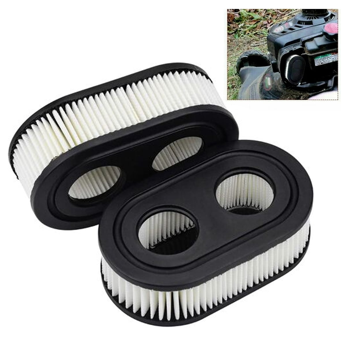 Oval Style Pleated Paper Air Filter for Briggs \u0026 Stratton 550E 550EX