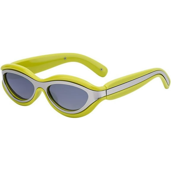 Oval Sunglasses Men Women Punk Sun Glasses Male Small Frame Sunglass Streetwear Shades， Sunglasses 14090