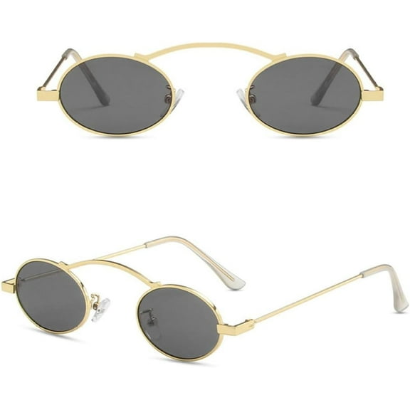 Oval Sunglasses Women Glasses Retro Small Frame Sunglass Eyewear UV400 Sun Glass Shades， Sunglasses 14033