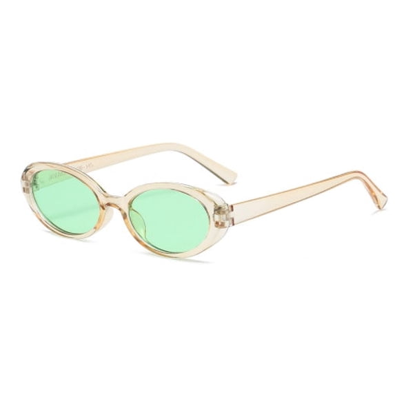 Oval Sunglasses for Women and Men with AC Lenses PC Frame UV Protection Trendy Sun Glasses Driving Outdoor Sports