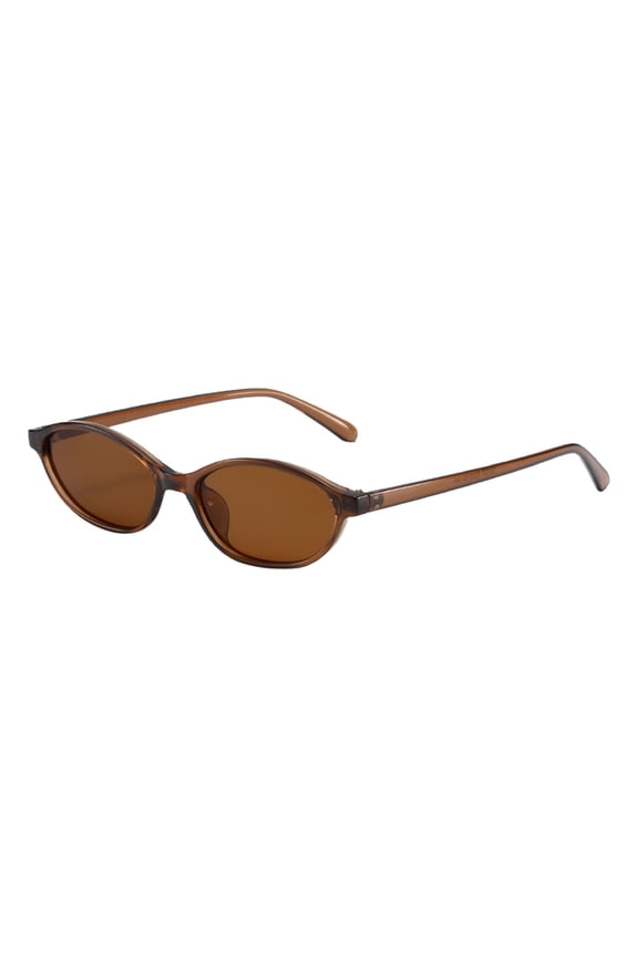 Oval Sunglasses with Gradient Brown Lens for Women Men 400 Lightweight Comfortable Cycling Glasses