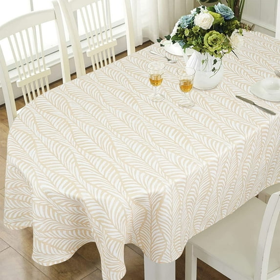 Oval Tablecloth 54x72in for Oval Table Waterproof Table Cloths for Dining Room Indoor Outdoor Table Cloth