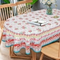 thumbnail image 1 of Oval Tablecloth -60x84 Inch, Pioneer Floral Design Rustic Tablecloth Classic French Country Printed Table Cover for Farmhouse Decoration, Suitable for Home, Kitchen, Indoor and Outdoor Dining Table, 1 of 5