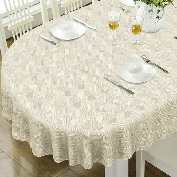Oval Tablecloth, French Country Printed Oval Table Cloth-54x72 Inch, Fabric Washable and Waterproof Oval Table Cover for Farmhouse Kithchen Dining Decoration