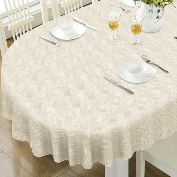 Oval Tablecloth, French Country Printed Oval Table Cloth-60x84 Inch, Fabric Washable and Waterproof Oval Table Cover for Farmhouse Kithchen Dining Decoration
