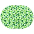 thumbnail image 1 of Oval Tablecloth Irish Green Clover Shamrock Tablecloth,Oil Proof Spill Proof Polyester Table Cover for Rectangle Tables,Durable Table Clothes Cute Tablecloths for Spring Easter Picnic Kitchen, 1 of 1