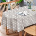thumbnail image 1 of Oval Tablecloth, Neutral Colors Geometric Oval Table Cloth 54 x 72 inch, Indoor/Outdoor Waterproof Wrinkle Free Durable Oval Tablecloth for Kitchen Dinner, Restaurant ,Outdoor Holiday Picnic, 1 of 2