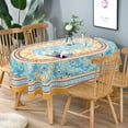 thumbnail image 1 of Oval Tablecloth Paisley Provence Tablecloth, French Oval Tablecloth, Floral Tablecloth, Spring/Summer Waterproof Wrinkle Free Durable Fabric Tablecloth for Oval Tables 54 X 72 in, 1 of 4