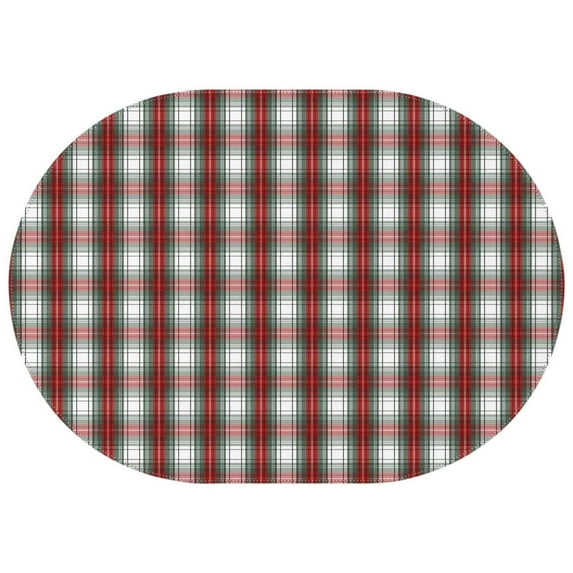 Oval Tablecloth Red Christmas Plaid Grid Tablecloth,Wipeable Polyester Table Cover for Rectangle Tables,Foldable Tablecloth Thick Tablecloths for Camping Dining Buffet Parties