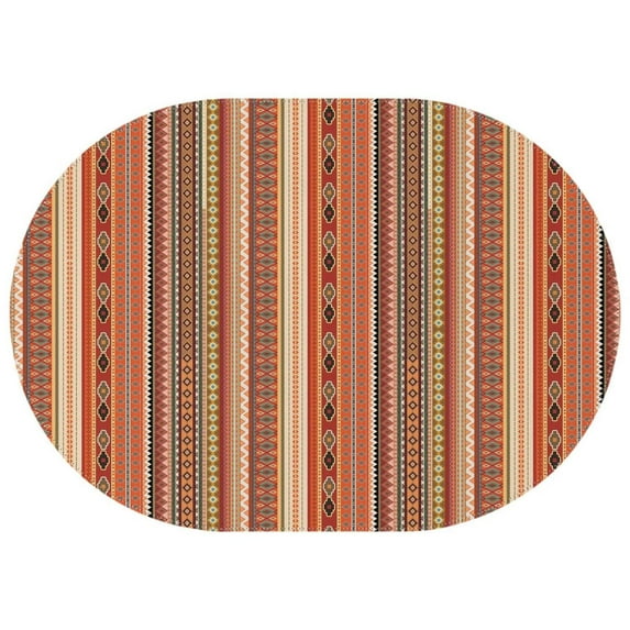 Oval Tablecloth Vintage Abstract Boho Tablecloth,Wipeable Polyester Table Cover for Rectangle Tables,Foldable Tablecloth Decoration Tablecloths for Camping Dining Buffet Parties