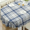 thumbnail image 1 of Oval Tablecloth, Waterproof Oval Plaid Table Cloth 60x102 Inch Machine Washable Fabric Table Cover for Kithchen Dining Decor, 1 of 6