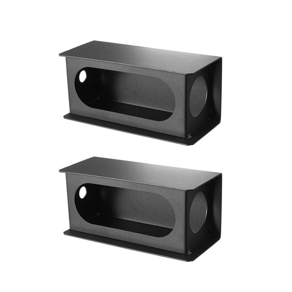 2x Tail Light Guard Protective Portable Oval Trailer Light Box Sturdy Trailer Lights Welded Mount Steel Boxes Heavy Duty