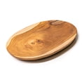 thumbnail image 1 of Oval Teak Wood Plate - Large, 1 of 1