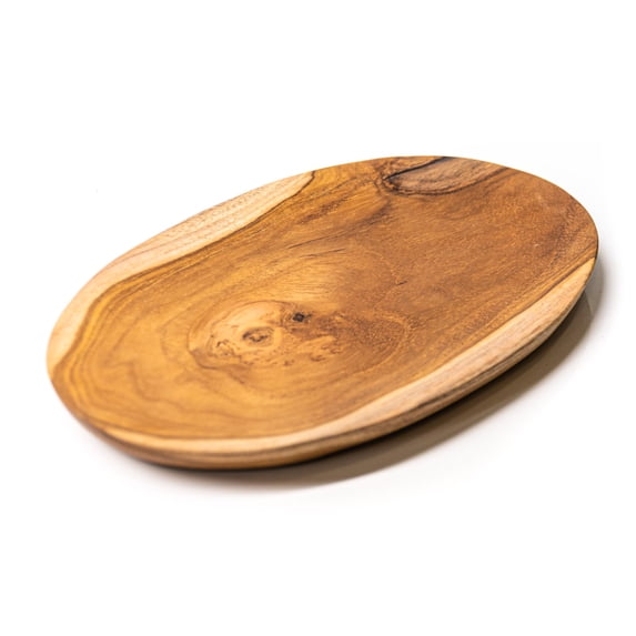 Oval Teak Wood Plate - Large