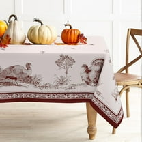 Oval Thanksgiving Tablecloth Fall Tablecloth Leaves Autumn Tablecloths Waterproof Thankgiving Decorations Printed Fall Table Cloth for Oval Tables 54 X 120 Inches