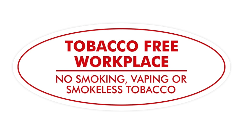 tobacco free signs for workplace This Is A Smoke Sign Labels have self This Is A Tobacco-Free &