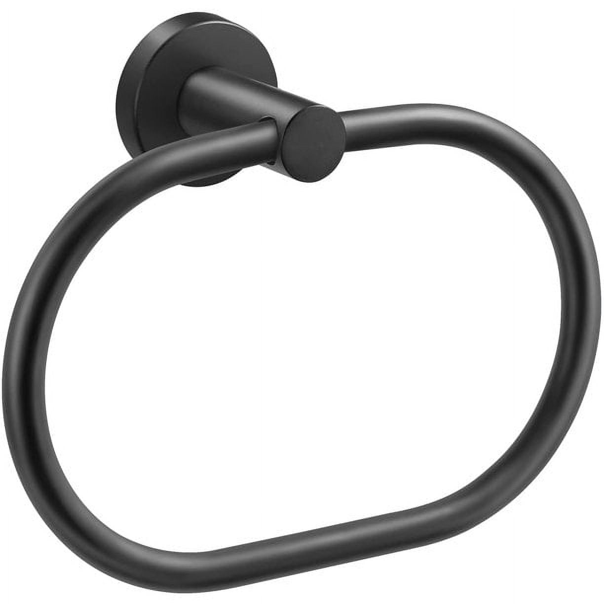 Oval Wall Mounted Bathroom Towel Ring Towel Holder, Oil Rubbed Black