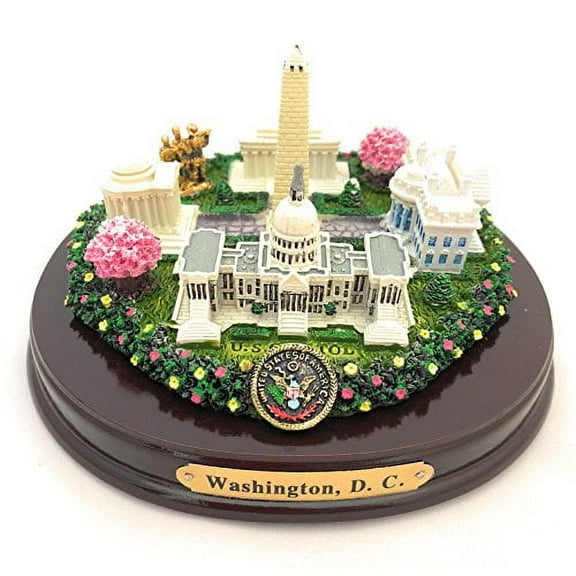 Oval Washington, D.C. Monuments Desk Statue (5")