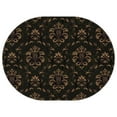 thumbnail image 1 of Oval Waterproof Tablecloth Black Gold Baroque Reusable Indoor/Outdoor Durable Table Cover 54 Inch X 72 Inch, 1 of 1