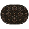 thumbnail image 1 of Oval Waterproof Tablecloth Black Gold Baroque Reusable Indoor/Outdoor Durable Table Cover 60 Inch X 84 Inch, 1 of 1