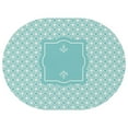 thumbnail image 1 of Oval Waterproof Tablecloth Cyan Blue Reusable Indoor/Outdoor Durable Table Cover 54 Inch X 72 Inch, 1 of 1