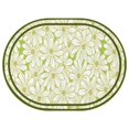 thumbnail image 1 of Oval Waterproof Tablecloth Green Daisy Reusable Indoor/Outdoor Durable Table Cover 54 Inch X 72 Inch, 1 of 1