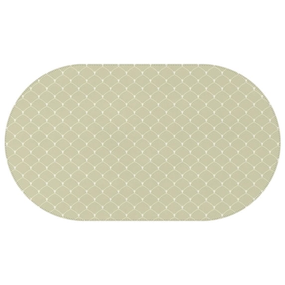 Oval Waterproof Tablecloth Linen Reusable Indoor/Outdoor Durable Table Cover 60 Inch X 102 Inch