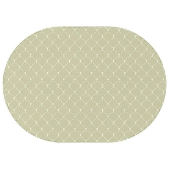 Oval Waterproof Tablecloth Linen Reusable Indoor/Outdoor Durable Table Cover 60 Inch X 84 Inch