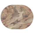 thumbnail image 1 of Oval Waterproof Tablecloth Marble Reusable Indoor/Outdoor Durable Table Cover 54 Inch X 72 Inch, 1 of 1