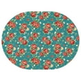thumbnail image 1 of Oval Waterproof Tablecloth Pioneer Floral Reusable Indoor/Outdoor Durable Table Cover 54 Inch X 72 Inch, 1 of 1