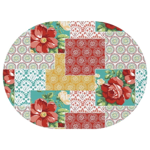 Oval Waterproof Tablecloth Pioneer Reusable Indoor/Outdoor Durable Table Cover 54 Inch X 72 Inch