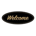 thumbnail image 1 of Oval Welcome Sign (Black Gold) - Medium 2.75x7", 1 of 1