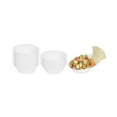 thumbnail image 1 of Oval White Plastic Ellipse Dish - 4" x 3" x 1 1/4" - 50 count box, 1 of 10
