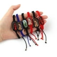 thumbnail image 1 of Oval Wood Dripping Virgin Mary Woven Bracelet, 1 of 2