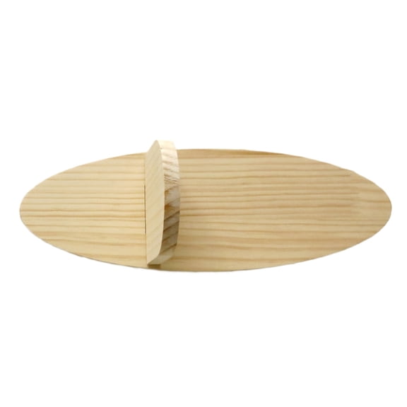 Oval Wood Wall Shelf Plant Display Hanger Rack for Personalizing Home Styling