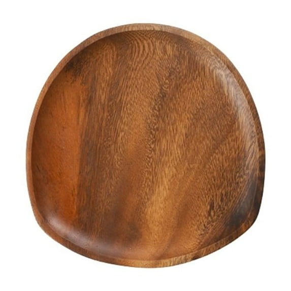 Oval Wooden Tray Dinner Plates Kitchen Tableware For Party Snacks Dried Fruits
