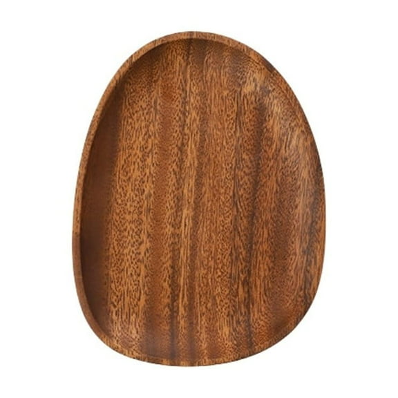 Oval Wooden Tray Dinner Plates Kitchen Tableware For Party Snacks Dried Fruits