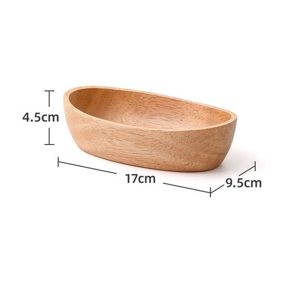 Oval Wooden Tray Dinner Plates Tableware Bowl For Dishes Snacks Dried Fruits Dinner Parties Exquisite Craftsmanship
